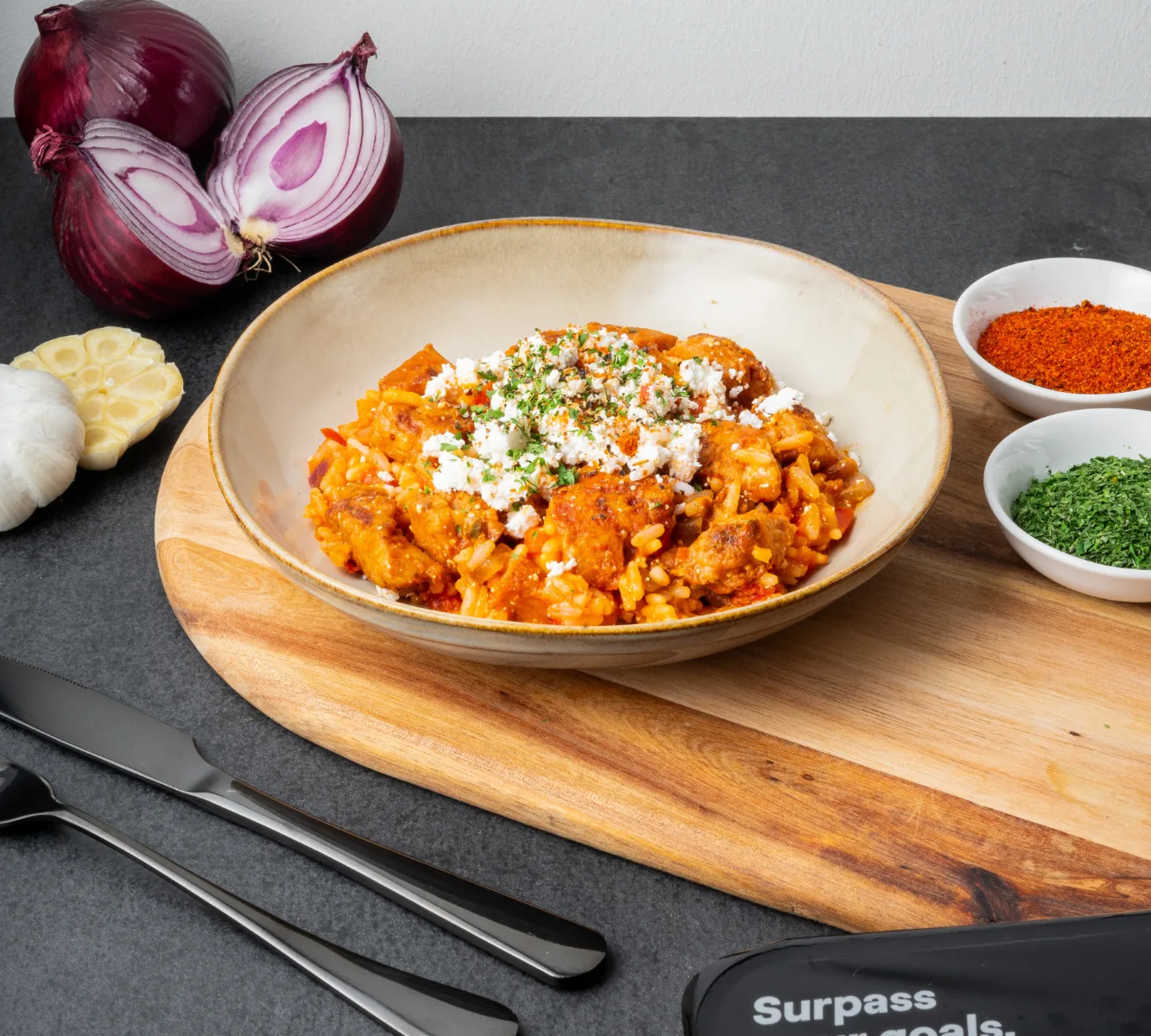 Tomatenrijst met feta (Greek style) - Vega Kip [VEGA]