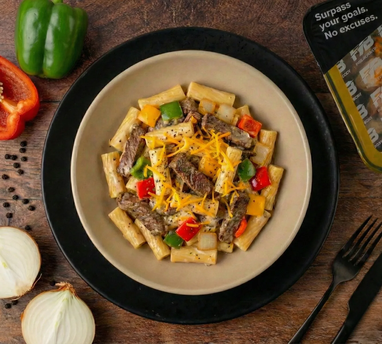 Philly Cheese Steak Pasta