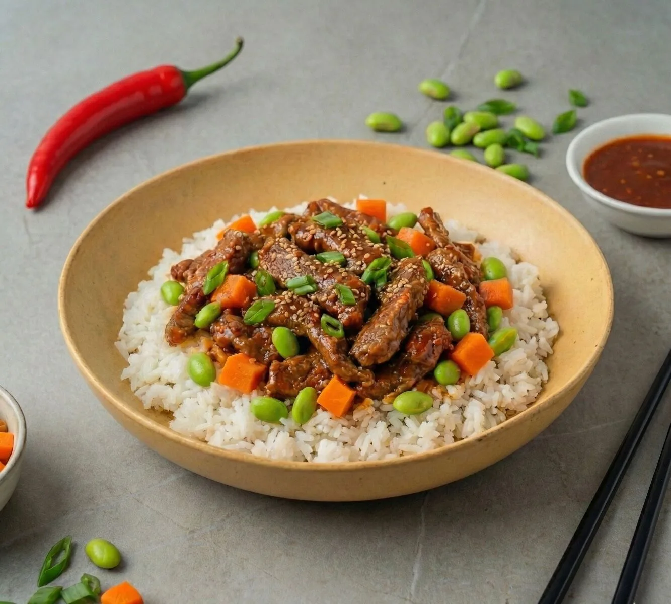 Hot Korean Beef Ricebowl