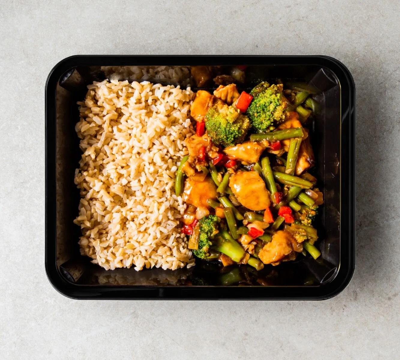 Brown Rice - Teriyaki Chicken - Wok Vegetables
