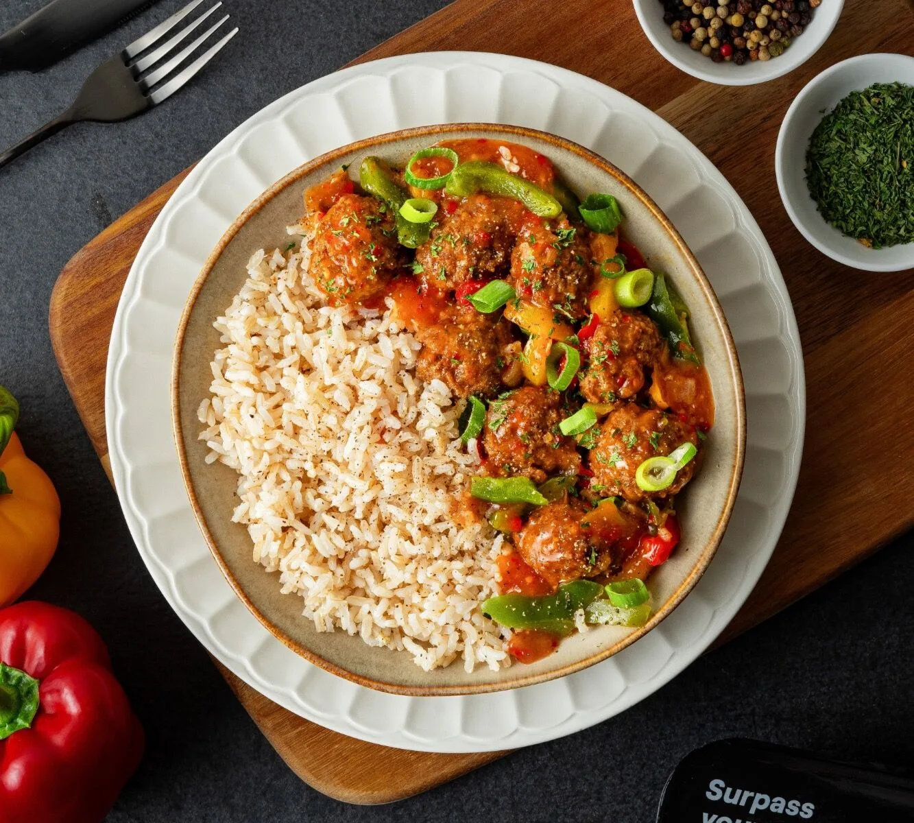 Zilvervliesrijst - Sweet Chilli Meatballs - Paprika & ui [BULK]