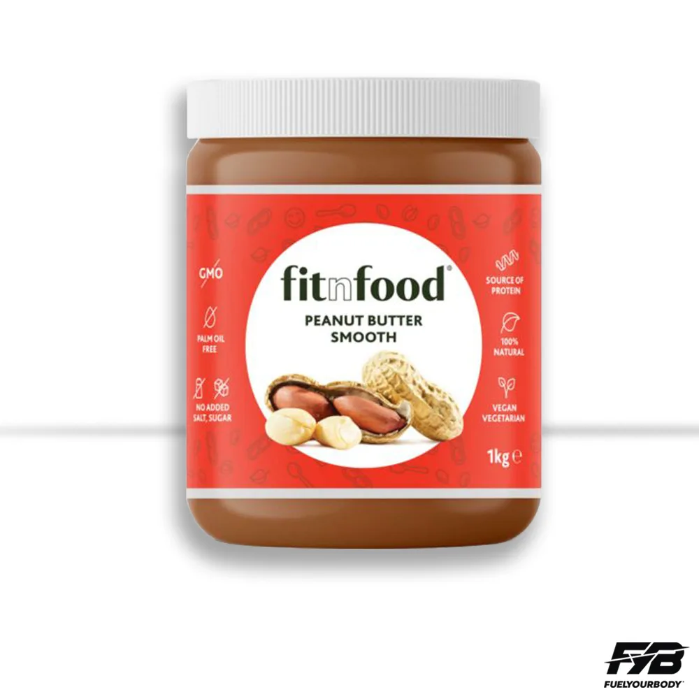 Fitnfood 100% Peanutbutter - Smooth 1000g
