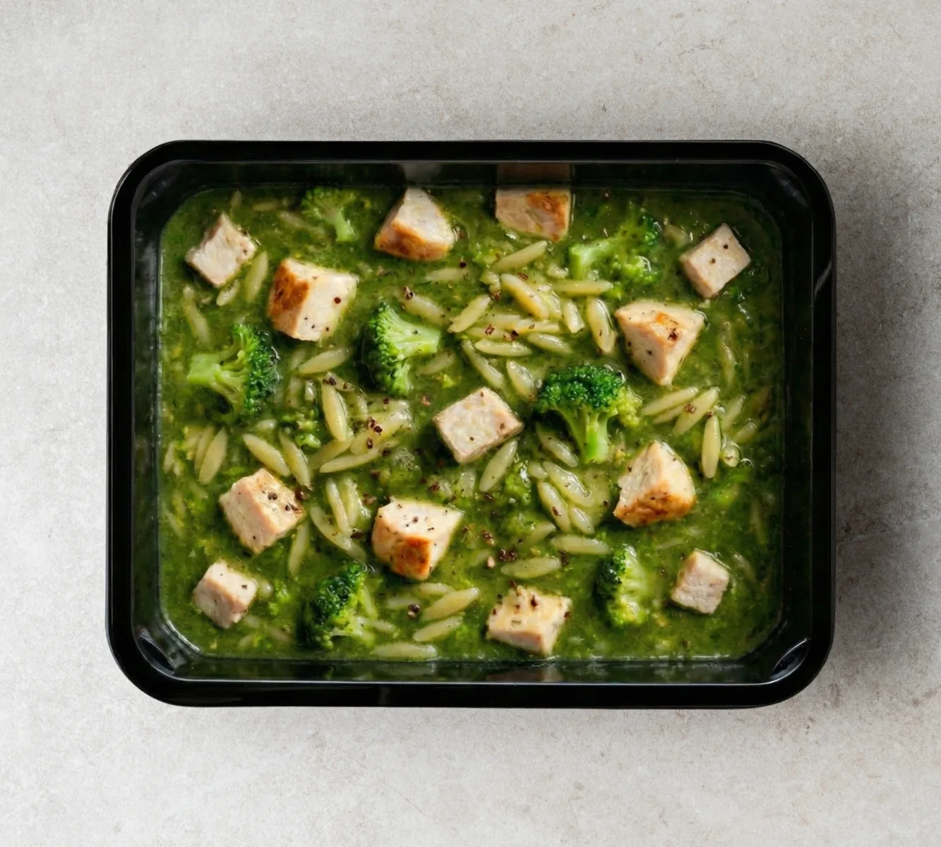 Green Fuel – Kip Orzo, & Broccoli Soep