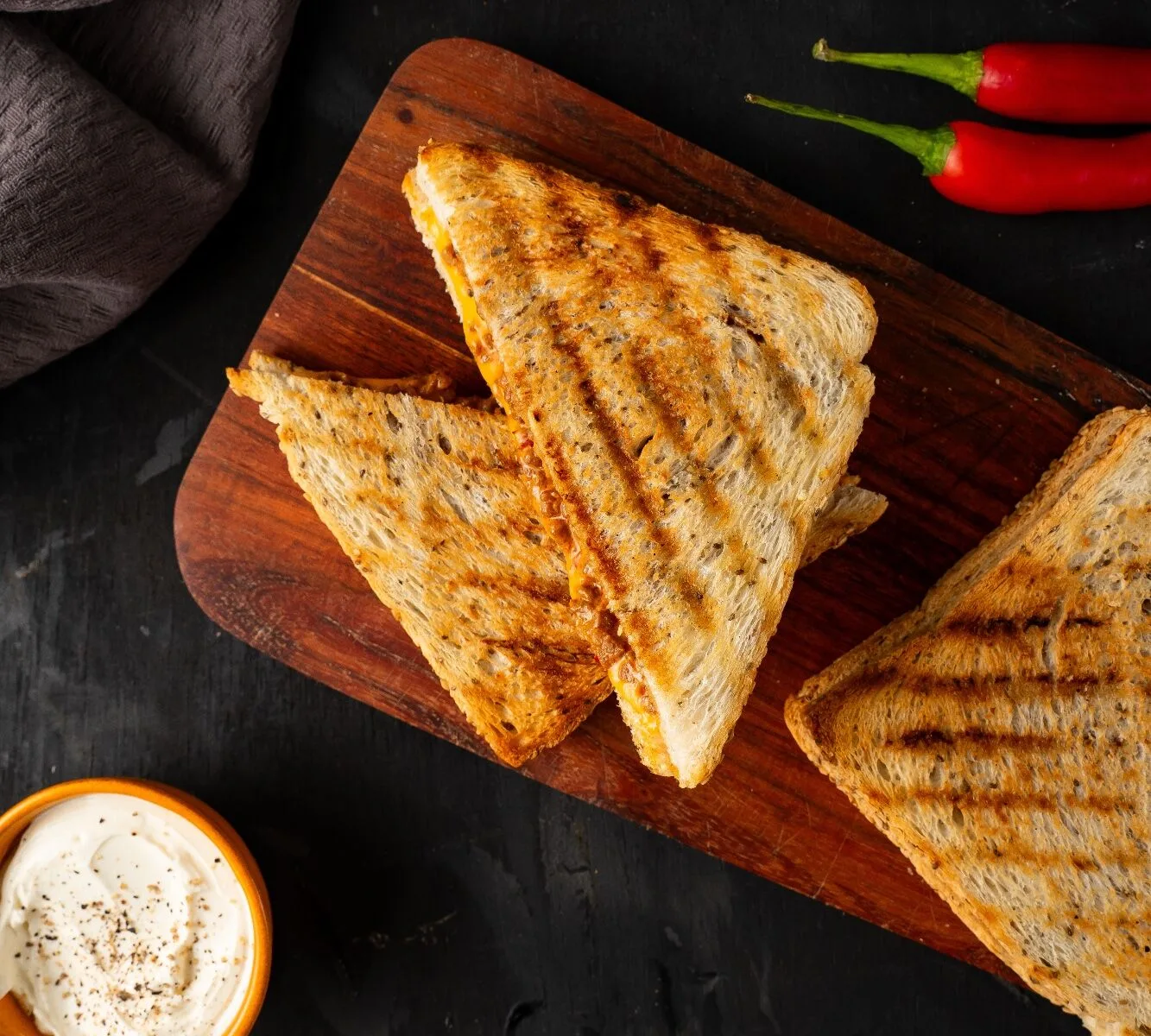 High Protein Toast - Hot & Spicy Chicken
