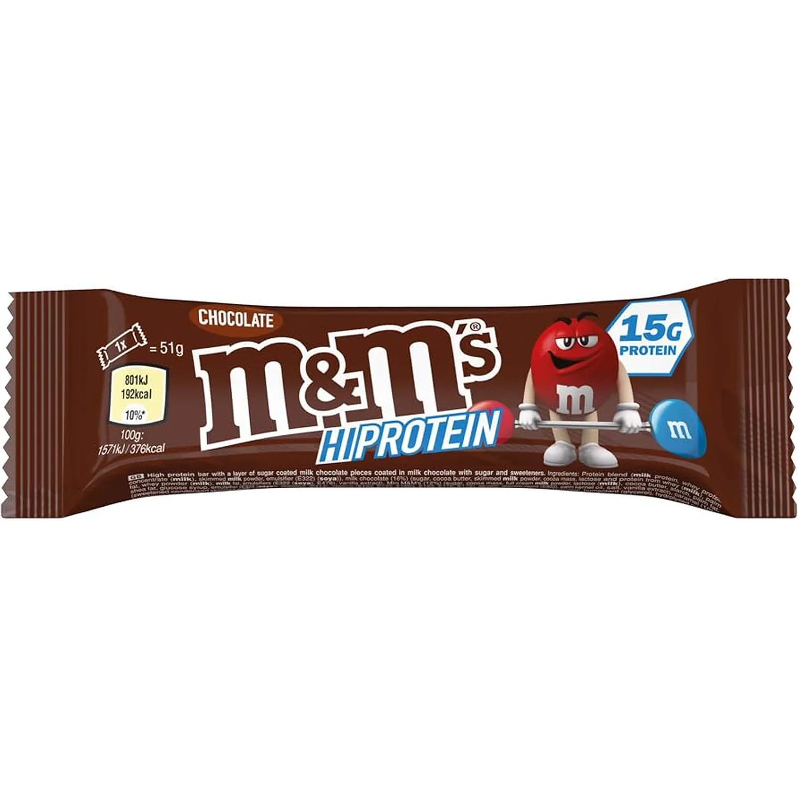 M&M's HiProtein Bar Chocolate 51g