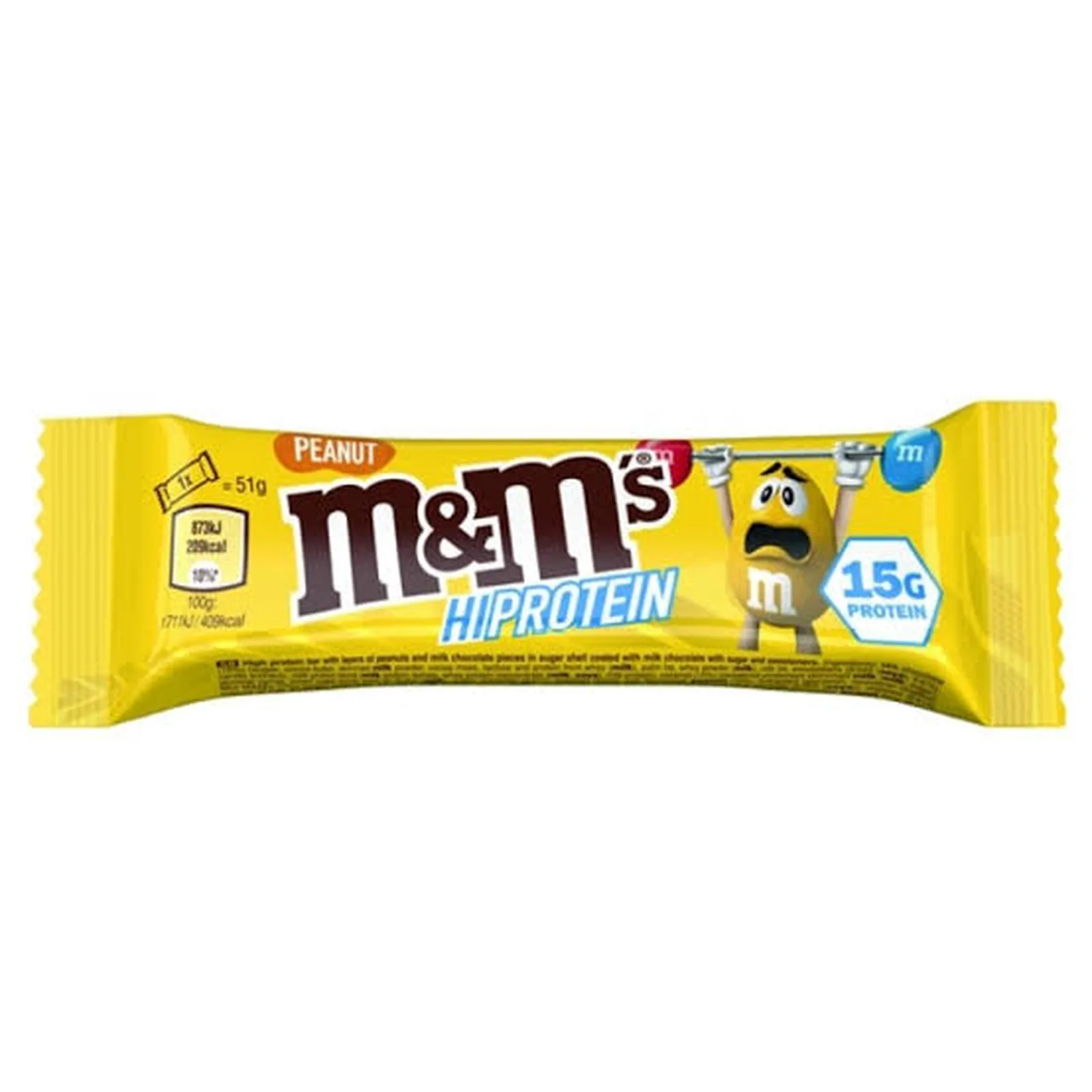 M&M's HiProtein Bar Peanut 51g