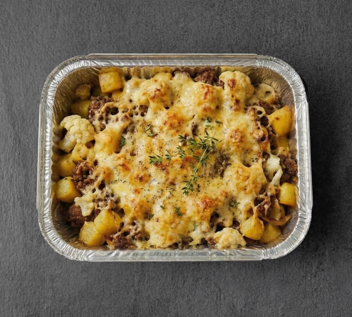 Potato Bake - Beef Mince, Cauliflower & Cheese [OVENMEAL]