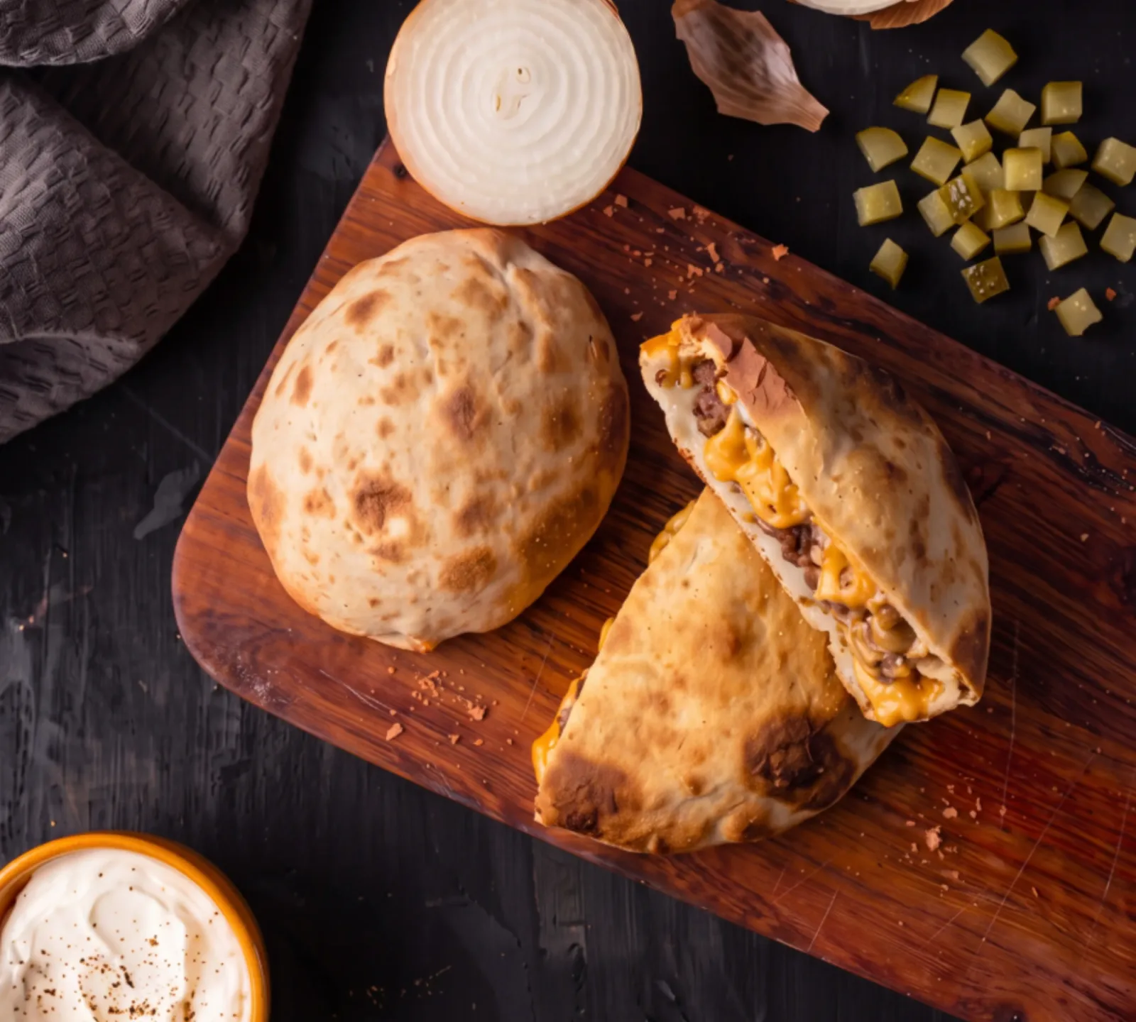 Protein Cheeseburger Pocket
