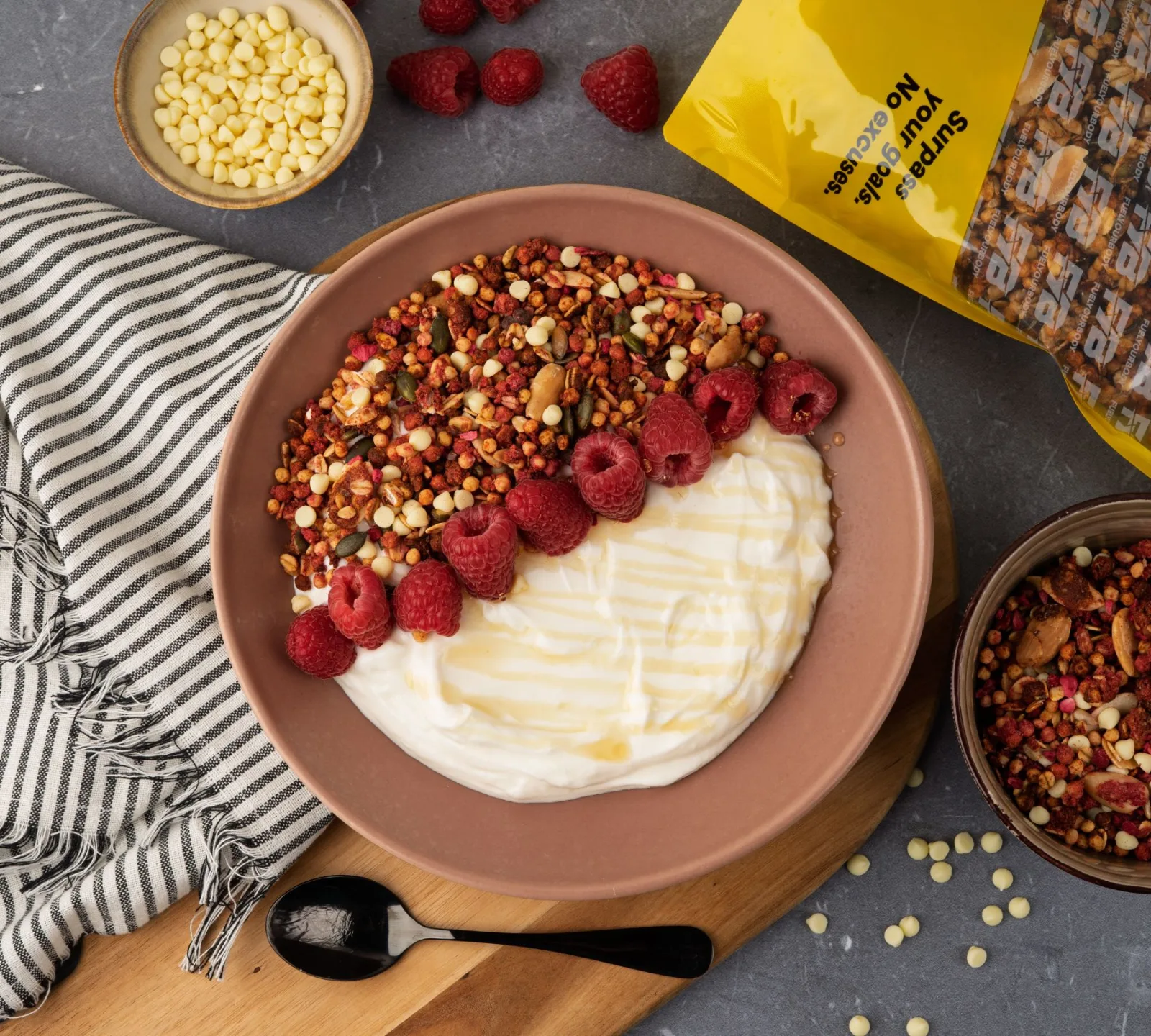 Protein Granola - Raspberry White Choco  [500g]