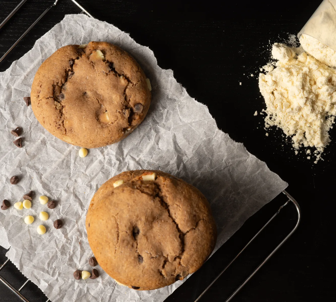 High Protein Double Chocolate Chip Cookie